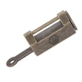 thumbnail image 4 of Candado chino vintage de estilo retro antiguo con llave para cajón de joyero (pequeño), 4 of 12