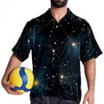 thumbnail image 4 of Virgo Constellation Men's Casual Hawaiian Shirt Printed Button Down Short Sleeve Summer Beach Shirts Unisex, 4 of 6