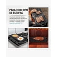 thumbnail image 5 of Parrilla Cuadrada Reversible De Hierro Fundido 44x23, 5 of 5