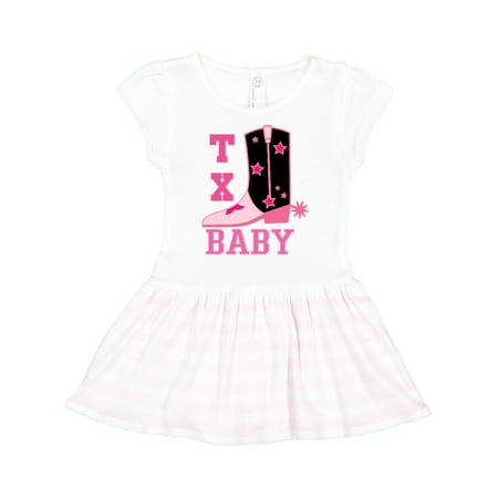 

Inktastic Pink Texas Cowboy Baby Gift Toddler Girl Dress