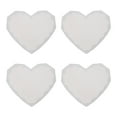 thumbnail image 1 of Shisuyan 4pcs Crystal Epoxy Mold Heart Shape Coaster Casting Silicone Crafts Mould, 1 of 8