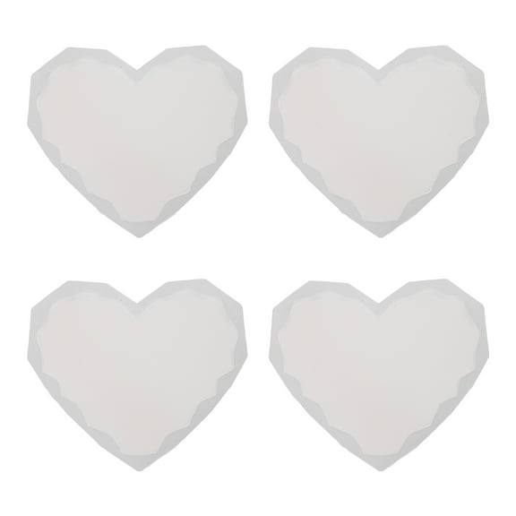 MERRYHAPY 4pcs Heart Shape Silicone Molds for Resin Crafts, Crystal Epoxy Mold, and Flexible