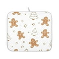 thumbnail image 2 of Gingerbread Men and Christmas Dish Drying Mat for Kitchen, Quick Drying Absorbent Soft Durable 18 x 24", 2 of 10