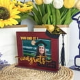 thumbnail image 2 of 2025 Graduation Photo Frame, Inspirational Class of 2025 Graduation Gifts for Her Him, Wooden Tabletop Display Photo Frame with Stand, Bachelor Hat Wood Decorative Photo Holder for Home Desk(Wine), 2 of 6