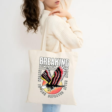 vintage Without You Breaking Rock Music Gift Fan Breaking Benjamin Tote Bag-TH38650