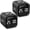 2 Pack Black, variant on Rotating Pomodoro Timer 5, 25, 10 50 Minutes Preset, Desk Productivity Flip Timer, ADHD Tool Cube Countdown Stopwatch, Vibration/High/Low Volume/Custom Modes, for Work, Study, Back to School, Kitchen