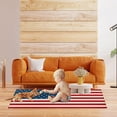thumbnail image 4 of Kitchen Mats for Floor, 4th of July Strip and Star American Flag Memorial Day Independence Day Kitchen Rugs, Kitchen Organization Anti-Fatigue Kitchen Mat, Kitchen Decor Runner Rug Standing Desk Mats, 4 of 6