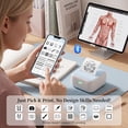thumbnail image 3 of Mini Label Maker, Portable Bluetooth Sticker Printer with Roll Paper, Inkless Thermal Printer for Home, School, Office, Kids DIY, Photos, Study Notes, 3 of 9