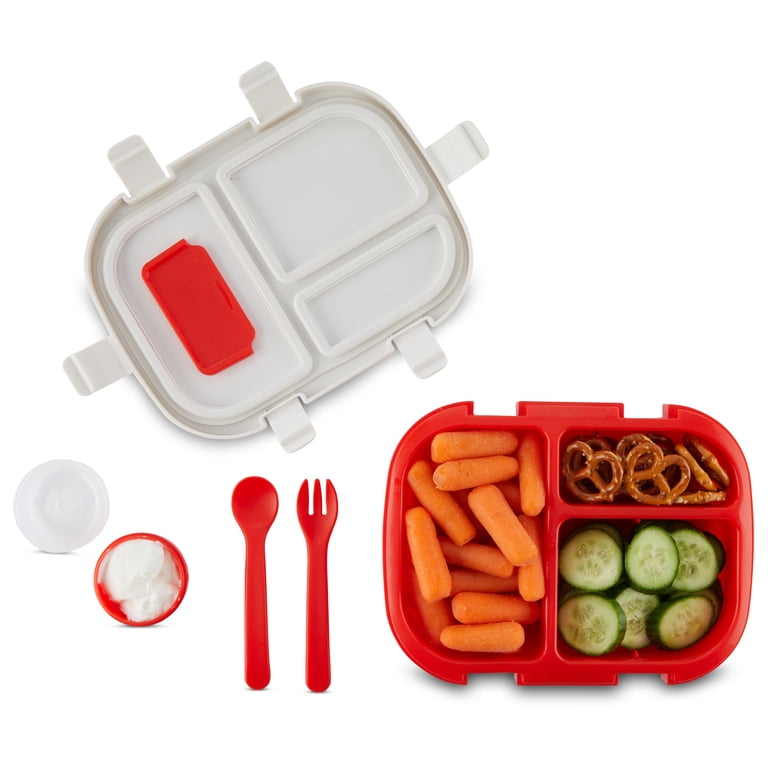 Monbebe On The Farm Bento Lunch Box, Red photo 3