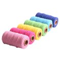 thumbnail image 1 of Cotton Cord Rope Crafts Macrame Artisan String Solid Color Cotton Yarn Rope Home Textiles 91.5m, Grey, 1 of 8