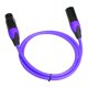 thumbnail image 1 of Cable de audio XLR de 3 pines macho a hembra para micrófono, piezas de consola de sonido Púrpura 1.8m, 1 of 9