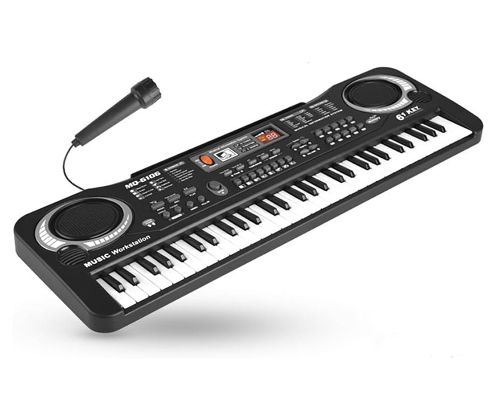 Costyle 61 Keys Music Electronic Keyboard Kid Electric Piano Organ W/Mic & Adapter