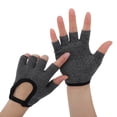 thumbnail image 2 of Unique Bargains Yoga Gloves Anti-slip Fingerless Pilates Gloves One Size Gray, 2 of 5