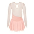 thumbnail image 5 of YONGHS Kids Girls Ice Figure Skating Dress Mesh Long Sleeves Tutu Skirted Leotard, 5 of 7