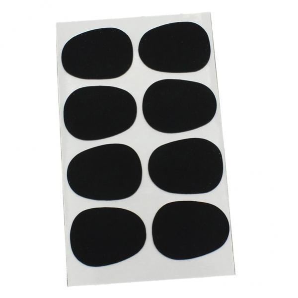 5x8pcs Saxofón Tenor Sax Boquilla Parches Cojines Cojines 0.3mm Negro Sunnimix Parches para boquillas de saxofón