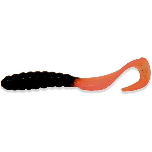 Mister Twister 4T7M 198 Curly Tail 4" Brown/Orange, Curly Tail 4" Brown/Orange