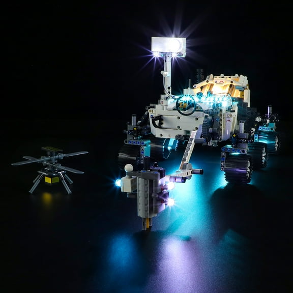 Q&C Lighting Led Light Kit Lighting Set Compatible With The Lego Technic Mars Perseverance Rover 42158 Building Blocks Without Lego Set