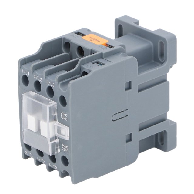 Contactor De CA 18A, Contactor De CA De Conductividad Fuerte 1NO 1NC PC Carcasa Retardante De Llama Con Contacto Plateado Para Circuito De Alimentación