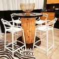 thumbnail image 2 of Heavenly Collection White Plastic Counter Stool SET OF 6, 2 of 7