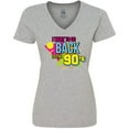 thumbnail image 3 of Inktastic I Want to Go Back to the 90's Women's V-Neck T-Shirt, 3 of 5