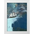 thumbnail image 1 of Ogren, Sarah 14x18 White Modern Wood Framed Museum Art Print Titled - The Dark Blue Ocean, 1 of 4
