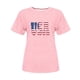 thumbnail image 4 of Tops Cortos para Mujeres Bandera de Moda Impresa Cuello Redondo, Camiseta de Manga 3/4 para Uso Diario, Casero Y Cómodo, 4 of 4