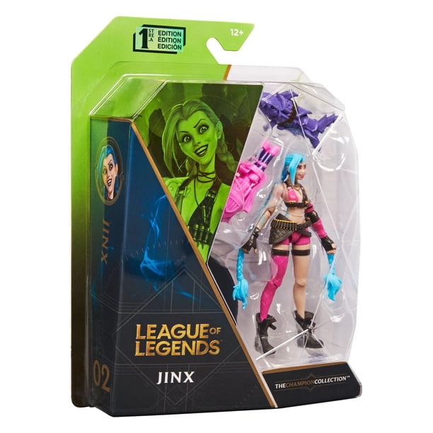League of Legends, Official 4-Inch Jinx Collectible Figure with