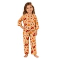 thumbnail image 2 of WAYUTE Halloween Girls Pajama Set 2 Piece Long Sleeve Loungewear Cute Pumpkin Turkey Print Kids Soft Cozy Sleepwear Pjs Casual Indoor, 2 of 4