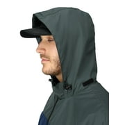 Frogg Toggs River Toadz Rain Jacket with Set-In Sleeves, Waterproof Rain Gear for Men, Blue/Slate, Size XL/2X