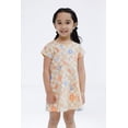 thumbnail image 5 of Disney Winnie the Pooh Baby Girls' Short Sleeve French Terry Skater Dress Tan Checkerboard Winnie the Pooh, 5 of 8