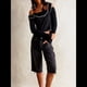 thumbnail image 5 of Camisola de Punto con Tirantes Anchos y Cuello Cuadrado Sin Mangas para Mujer, , de Verano Negro L, 5 of 8