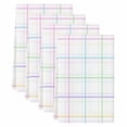 thumbnail image 2 of White Plaid Grid Kitchen Towels Set of 4, Colorful Line Modern Simple Geometric Absorbent Dish Towels for Kitchen, Microfiber Hand Towel, Quick Drying Tea Towel for Cleaning Decorative Dishcloths, 2 of 7