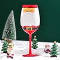 thumbnail image 5 of Christmas Holiday Themed Wine Glass Sophisticated High Stemmed Champagne Flute Elegant Stemwares for Party Use, 5 of 20