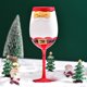 thumbnail image 5 of Copa de vino con temática navideña, sofisticada copa de champán de tallo alto, elegante copa para fiestas., 5 of 8