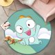 thumbnail image 1 of Alfombra redonda de franela antideslizante para dormitorio, tapete decorativo de dibujos animados para mesita de noche, tapete de tocador de área grande, Alfombra de guardarropa Fivean unisex, 1 of 2