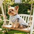 thumbnail image 5 of Floral Dog T-Shirts with D-Ring Ruffled Girl Puppy Clothes for Small Dogs Boy, Lightweight Sleeveless Pet Vest Spring Summer, for Cats Doggies Outfits Park Use, 5 of 5