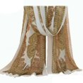 thumbnail image 1 of Women Fashion Long Soft Chiffon Flower Scarf Sheer Wrap Neck Shawl Stole Gift, 1 of 11