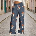 thumbnail image 1 of TaTaai Women Denim Print Drawstring Wide Leg Pants Fashion Loose Casual with Pockets All Season Soft Fabric Daily Street Photography Wear Gift, 1 of 5