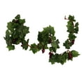 thumbnail image 4 of Green Fake Grape Vine Silk Grape Rattan with Red Grape Hanging decor for art, 4 of 8