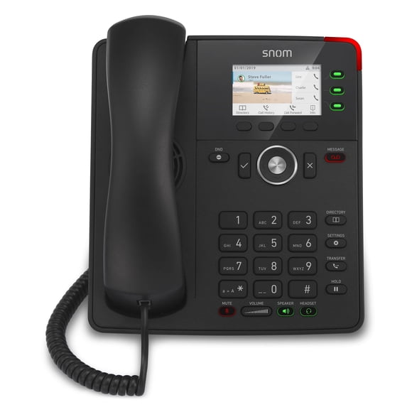 Teléfono SIP Snom D717, 2.8", LCD, 4 SIP