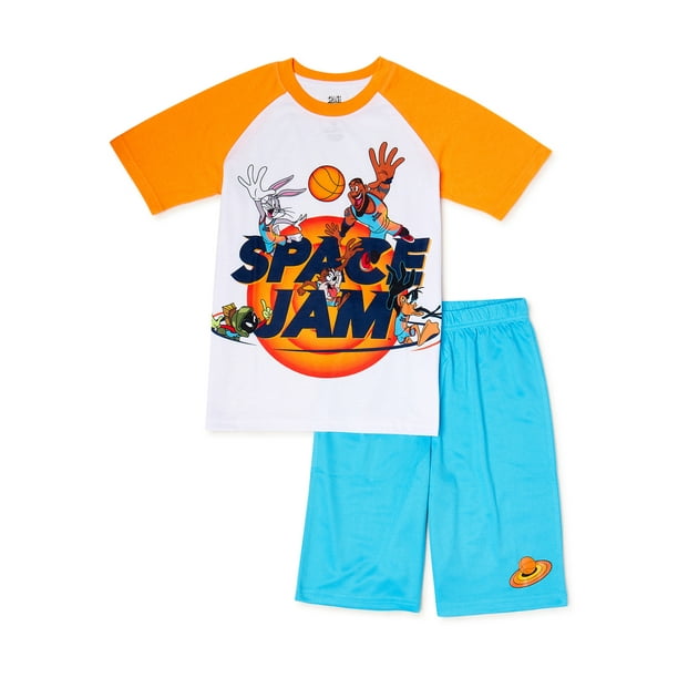 Space Jam Boys' TShirt and Shorts Pajama Set, Sizes 412