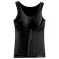 thumbnail image 4 of OIUUAK Women's Compression Tank Tops Triple Tummy Control Workout Tops Shapewear Camisole Cami Shaper with Zipper Body Shaper, Black, 4 of 4