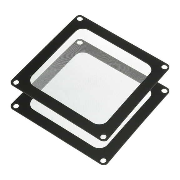 Uxcell 2PCS PC Dust Filter, 90x90mm Magnetic Frame Nylon Computer Case Cooler Dustproof Mesh Cover Fan Grills