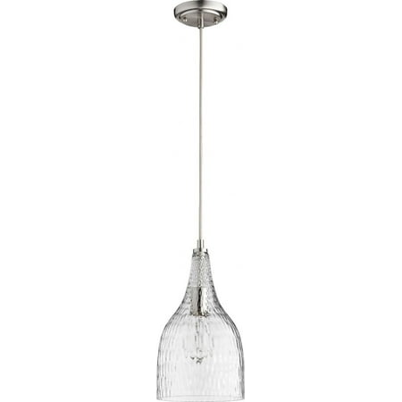 

1 Light Pendant in Transitional Style 7.5 inches Wide By 13.5 inches High-Satin Nickel Finish Bailey Street Home 183-Bel-3400102