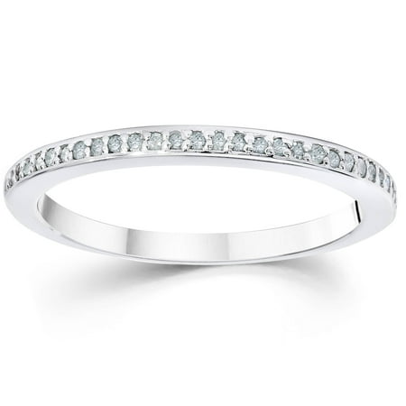 1 10ct Pave Diamond Wedding  Ring  14K White Gold Walmart  