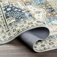 thumbnail image 5 of Surya Erin ERN-2303 30 x 90" Runner Microfiber Rug in Blue/Light Olive/Brown, 5 of 7