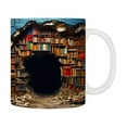 thumbnail image 1 of pstuiky Taza con forma de estantería para parejas, diseño elegante y sofisticado. Vaso para cepillo de dientes de plástico., 1 of 7