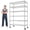 Silver, variant on REIBII 6-Tier Wire Shelving Unit with Wheels, 82"H x 45"W x 18"D, 1200LBS Capacity,Adjustable Metal Storage Shelves for Garage,Kitchen,Pantry,Black