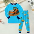 thumbnail image 2 of Gubotare Kids Pajamas Set of 2 Little Little Boy Pajamas Sets Cotton Pjs Kids Jammies 2T 3T (Sky Blue,2-3 Years), 2 of 5