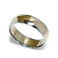 thumbnail image 2 of Mens 14K Gold Two Tone Comfort Fit Plain Wedding Band, 2 of 2